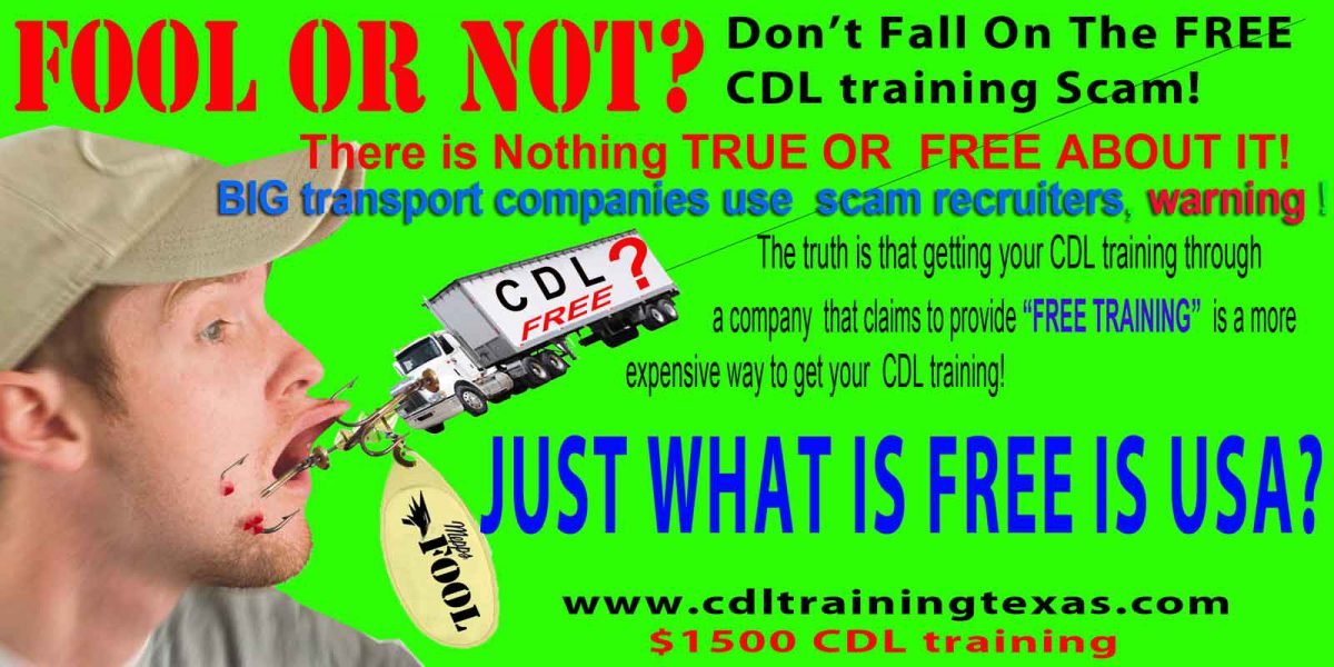 TRUE ABOUT FREE CDL TRAINING IN TEXAS