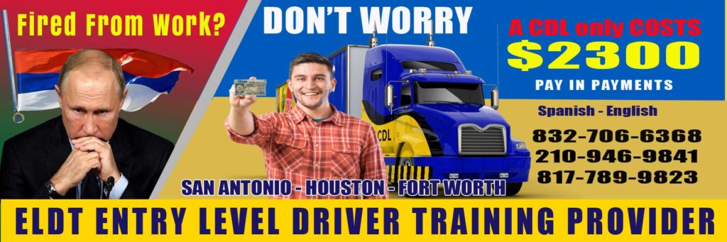 CDL Training Texas the image have services and phones